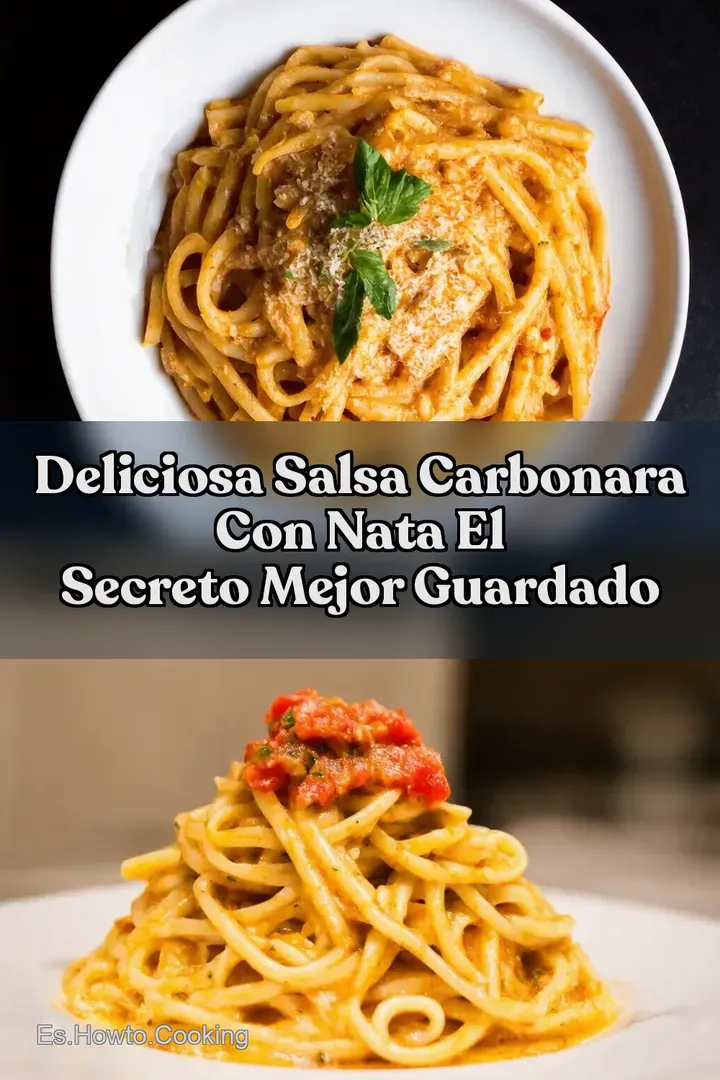 Deliciosa Salsa Carbonara con Nata El Secreto Mejor Guardado