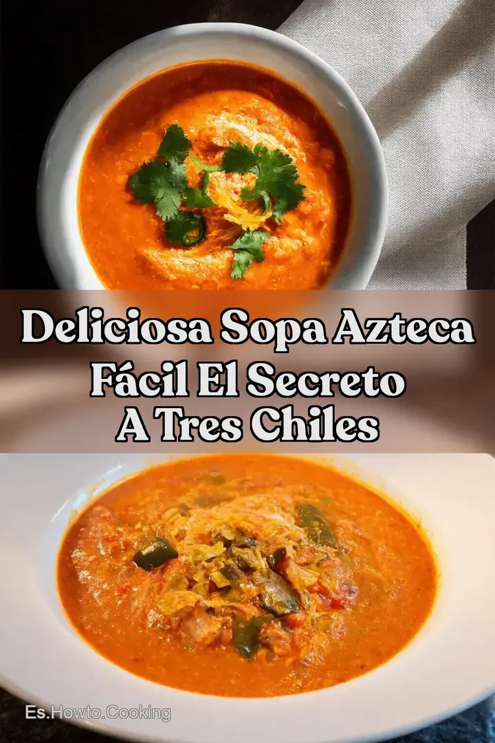 Deliciosa Sopa Azteca F&aacute;cil El Secreto a Tres Chiles