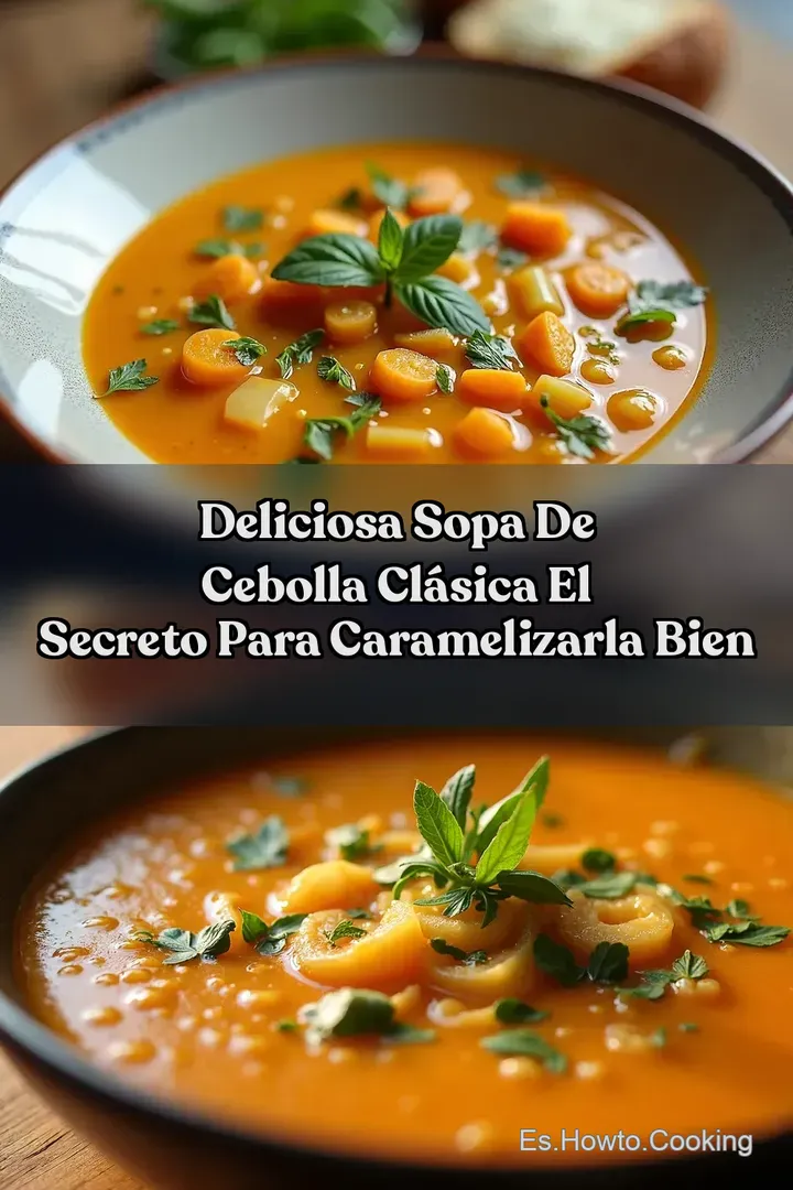 Deliciosa Sopa de Cebolla Cl&aacute;sica El Secreto para Caramelizarla Bien