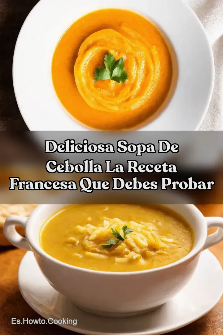 Deliciosa Sopa de Cebolla La receta francesa que debes probar
