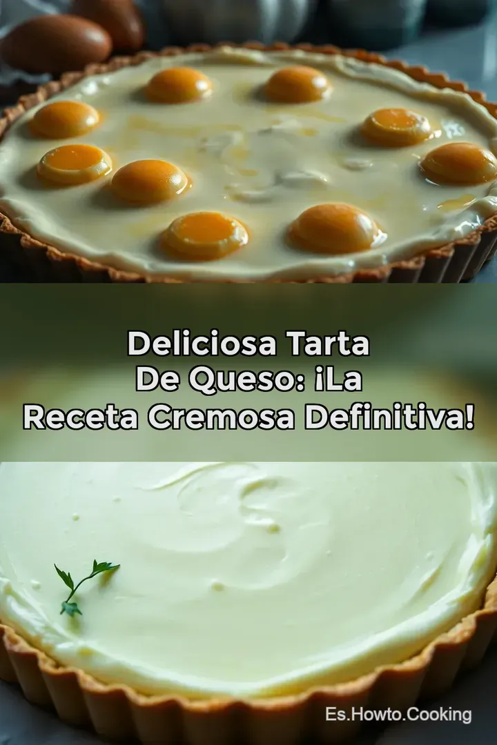Deliciosa Tarta de Queso: &iexcl;La Receta Cremosa Definitiva!