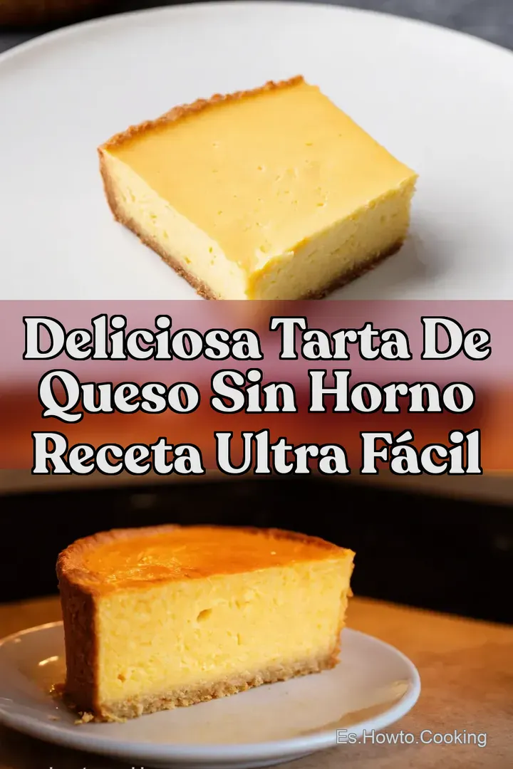Deliciosa Tarta de Queso Sin Horno Receta Ultra F&aacute;cil