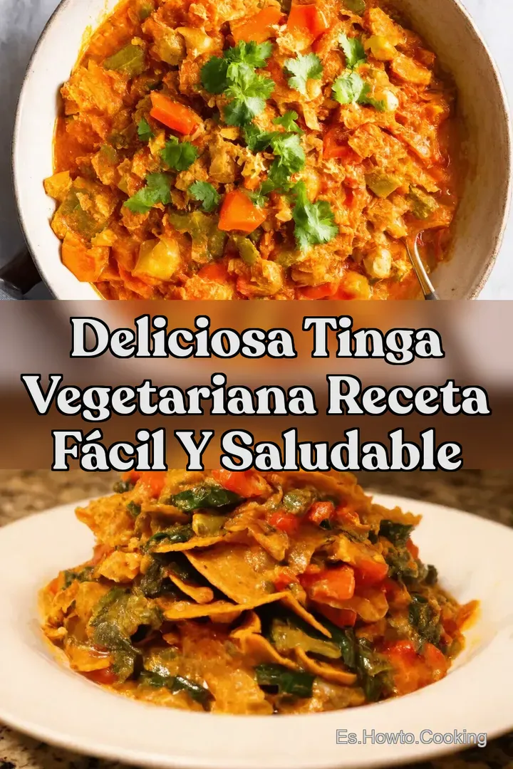 Deliciosa Tinga Vegetariana Receta F&aacute;cil y Saludable