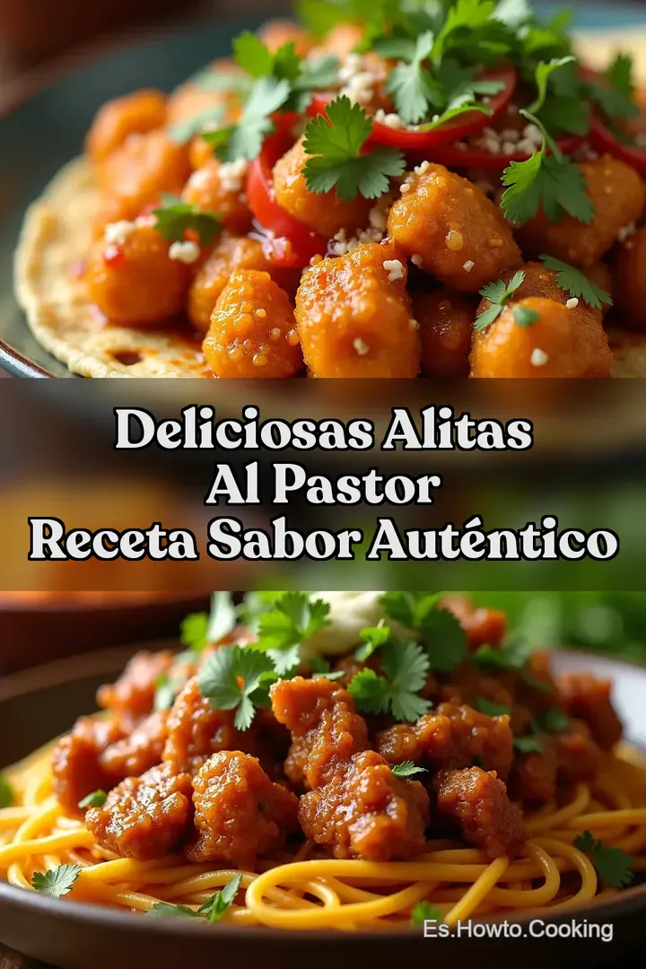 Deliciosas Alitas al Pastor Receta Sabor Aut&eacute;ntico