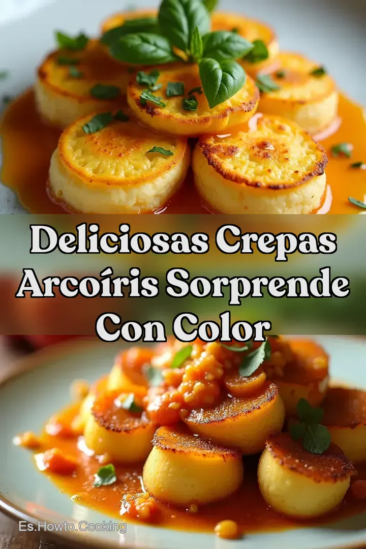 Deliciosas Crepas Arco&iacute;ris Sorprende con Color