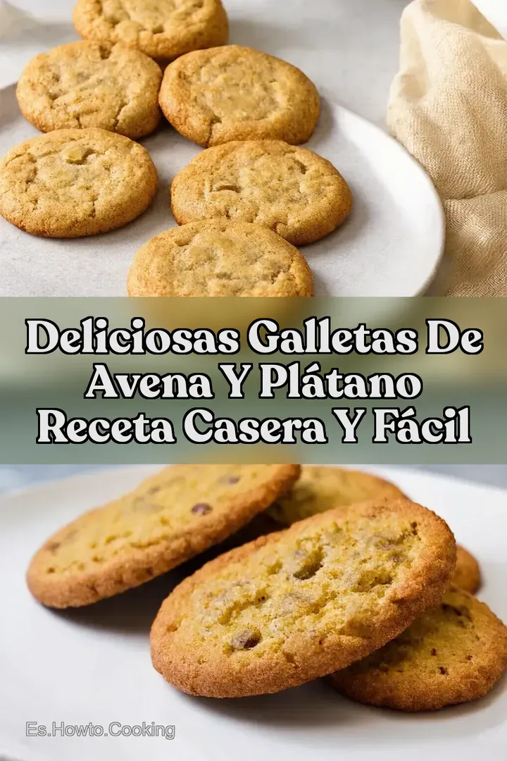 Deliciosas Galletas de Avena y Pl&aacute;tano Receta Casera y F&aacute;cil