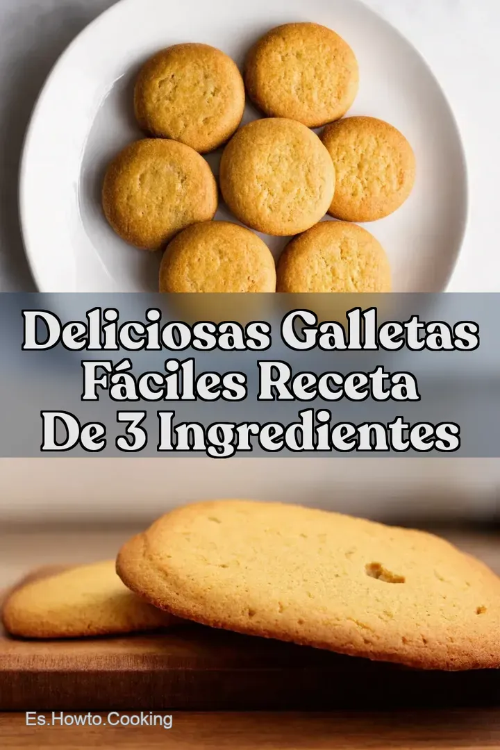 Deliciosas Galletas F&aacute;ciles Receta de 3 Ingredientes