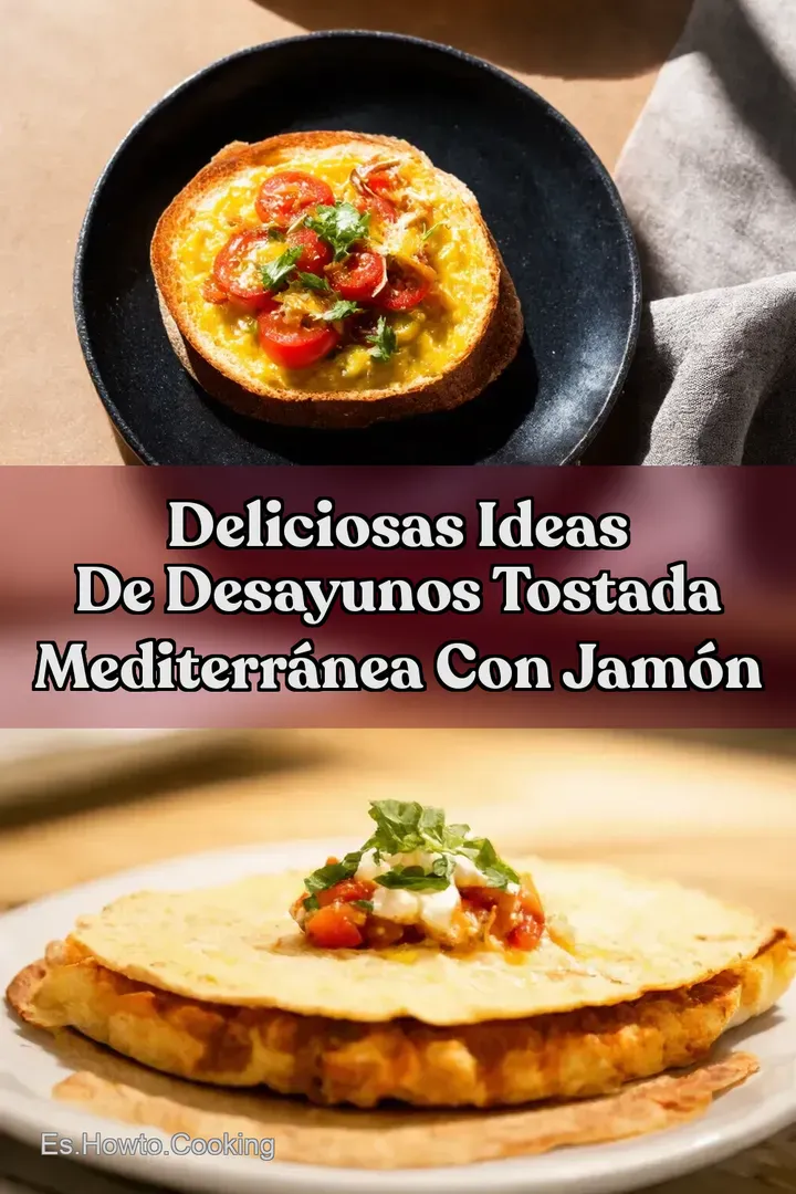 Deliciosas ideas de desayunos Tostada Mediterr&aacute;nea con Jam&oacute;n