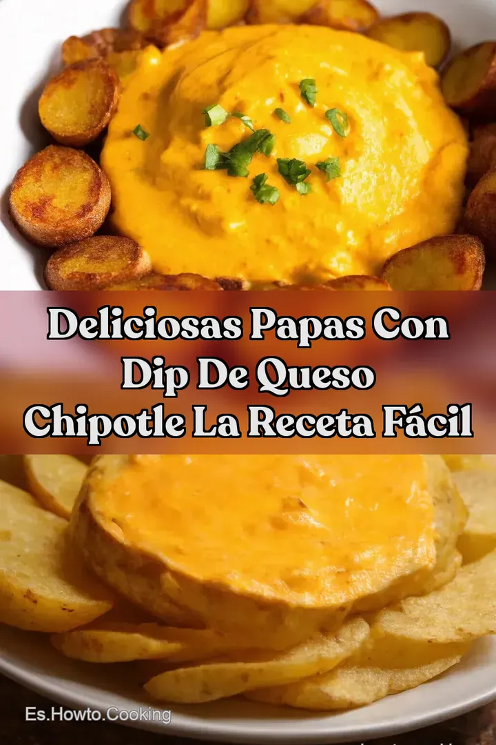 Deliciosas Papas con Dip de Queso Chipotle La Receta F&aacute;cil