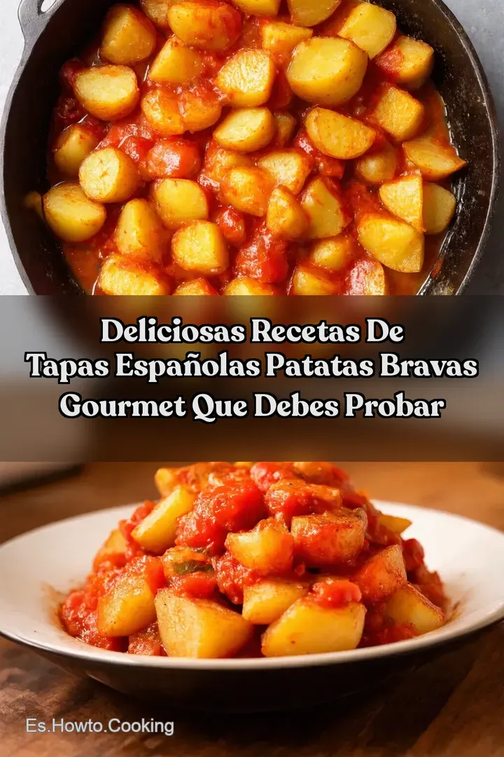 Deliciosas Recetas de Tapas Espa&ntilde;olas Patatas Bravas Gourmet Que Debes Probar