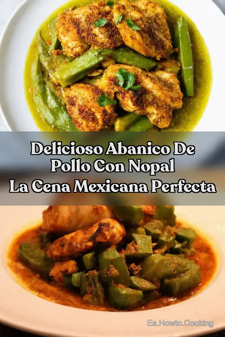 Delicioso Abanico de Pollo con Nopal La Cena Mexicana Perfecta