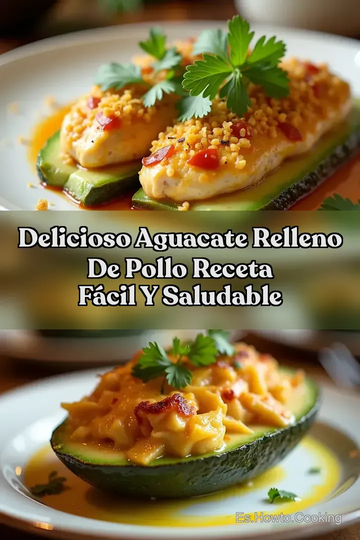 Delicioso Aguacate Relleno de Pollo Receta F&aacute;cil y Saludable