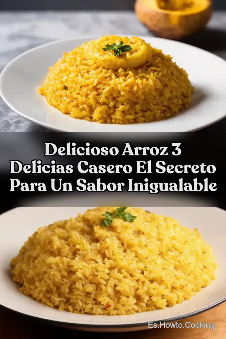 Delicioso Arroz 3 Delicias Casero El Secreto para un Sabor Inigualable