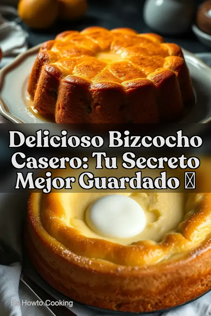 Delicioso Bizcocho Casero: Tu Secreto Mejor Guardado ✨