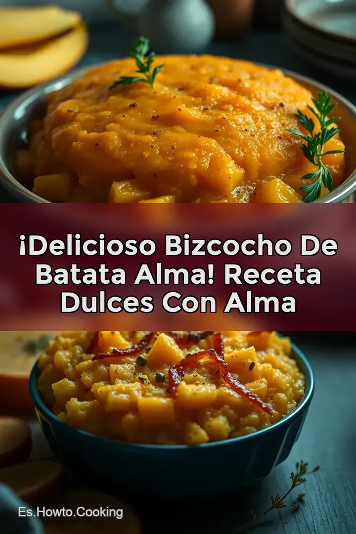 &iexcl;Delicioso Bizcocho de Batata Alma! Receta Dulces con Alma