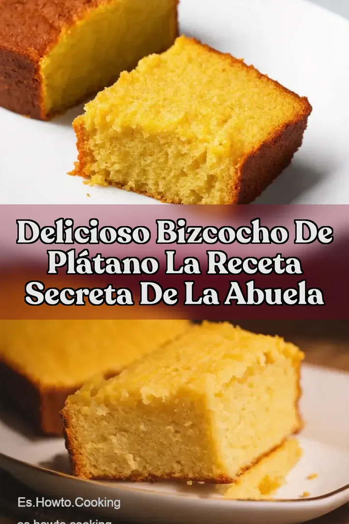 Delicioso Bizcocho de Pl&aacute;tano La Receta Secreta de la Abuela