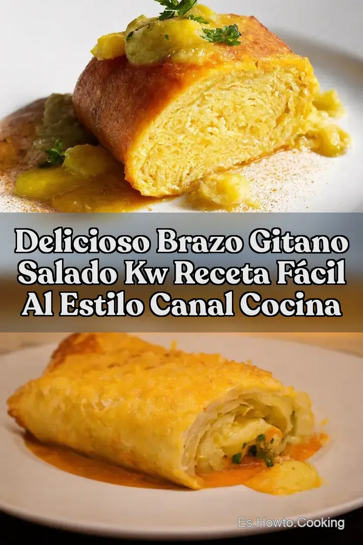 Delicioso Brazo Gitano Salado kw Receta F&aacute;cil al Estilo Canal Cocina