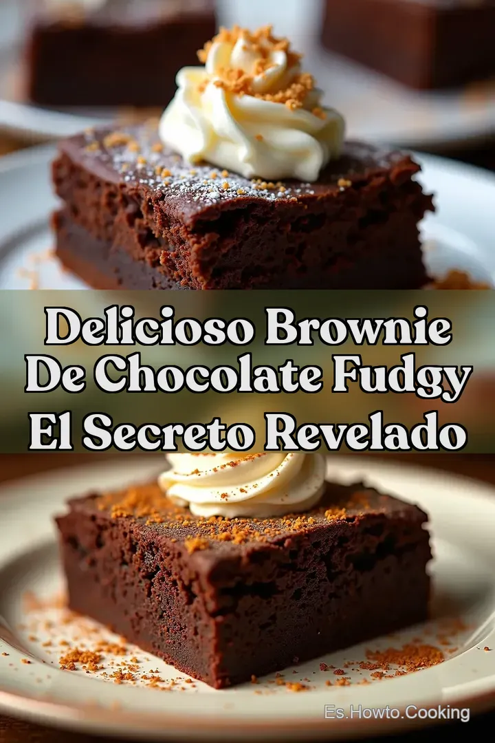 Delicioso Brownie de Chocolate Fudgy El Secreto Revelado