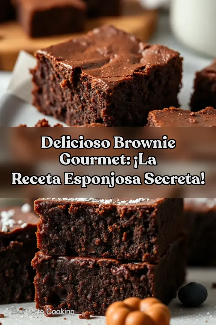 Delicioso Brownie Gourmet: &iexcl;La Receta Esponjosa Secreta!