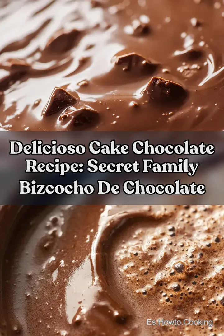 Delicioso Cake Chocolate Recipe: Secret Family Bizcocho de Chocolate