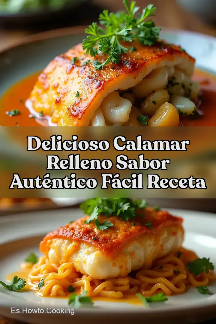 Delicioso Calamar Relleno Sabor Aut&eacute;ntico F&aacute;cil Receta