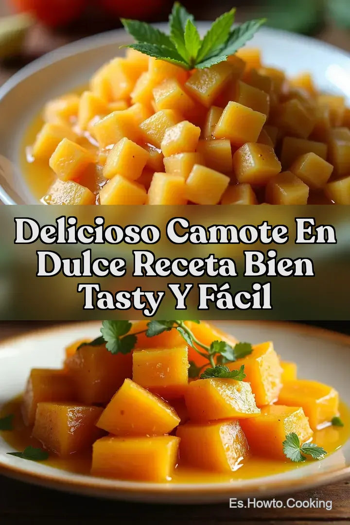 Delicioso Camote en Dulce Receta Bien Tasty y F&aacute;cil
