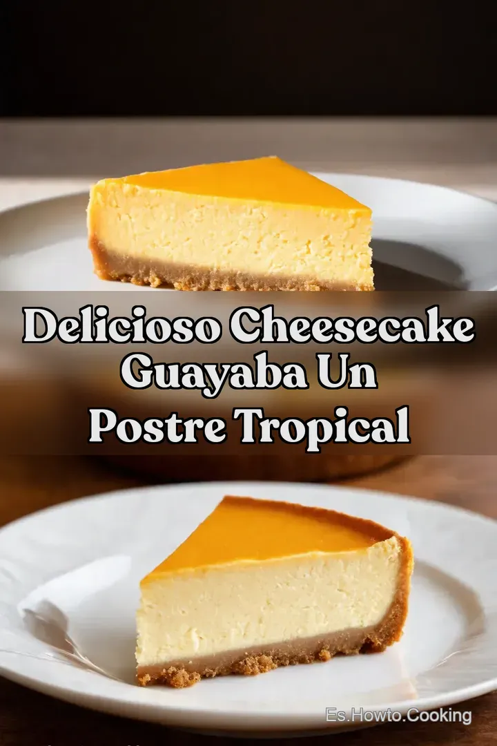 Delicioso Cheesecake Guayaba Un Postre Tropical