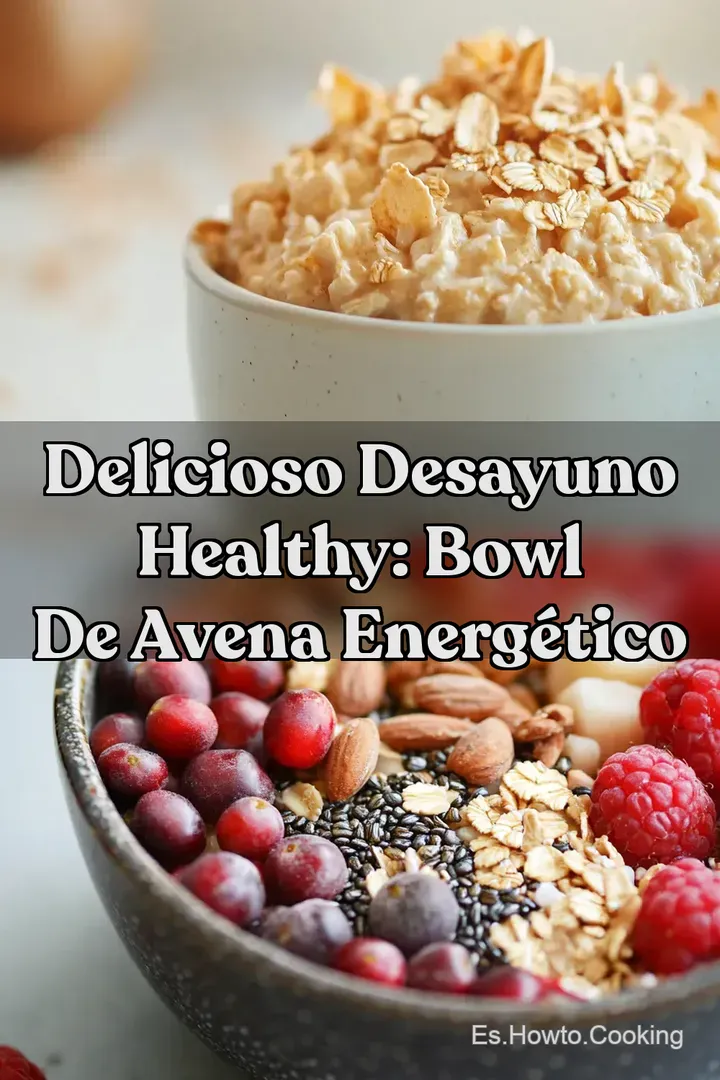 Delicioso Desayuno Healthy: Bowl de Avena Energ&eacute;tico
