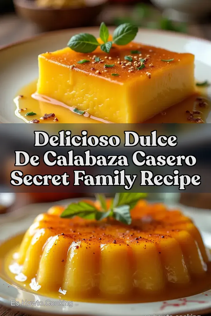 Delicioso Dulce de Calabaza Casero Secret Family Recipe