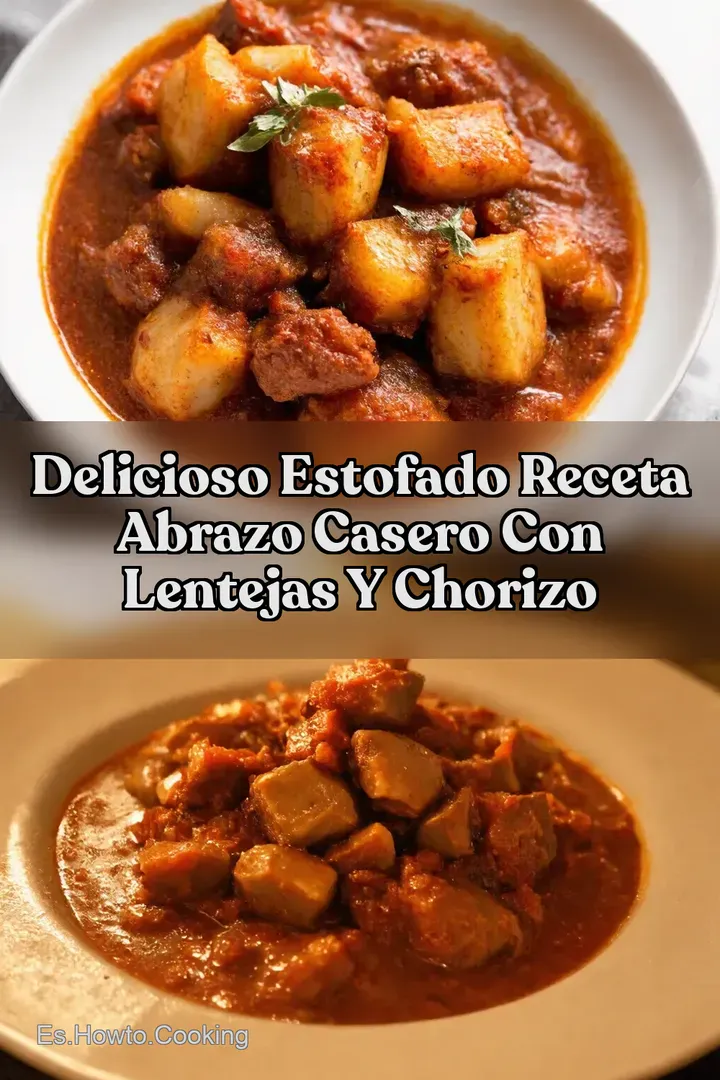 Delicioso Estofado Receta Abrazo Casero con Lentejas y Chorizo