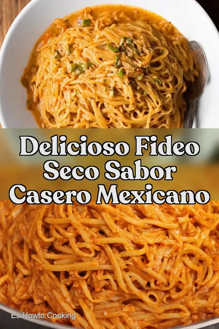 Delicioso Fideo Seco Sabor Casero Mexicano