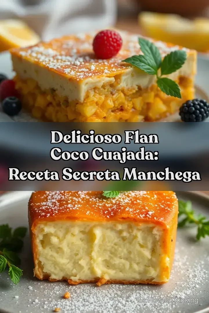 Delicioso Flan Coco Cuajada: Receta Secreta Manchega