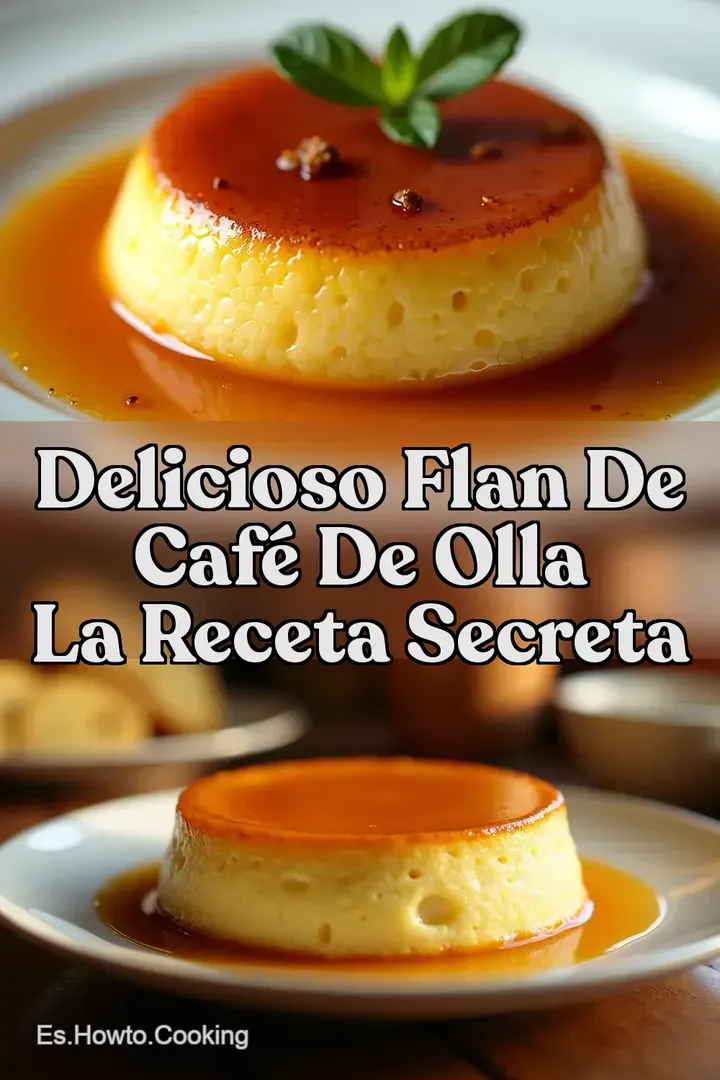 Delicioso Flan de Caf&eacute; de Olla La Receta Secreta