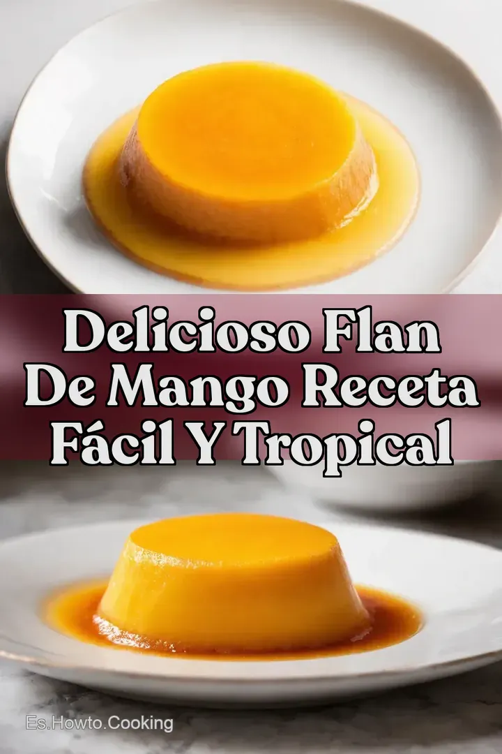 Delicioso Flan de Mango Receta F&aacute;cil y Tropical