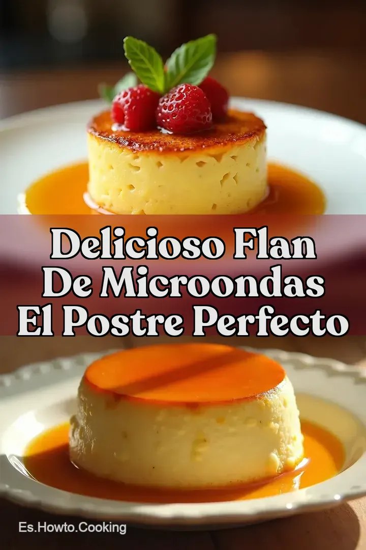 Delicioso Flan de Microondas El Postre Perfecto