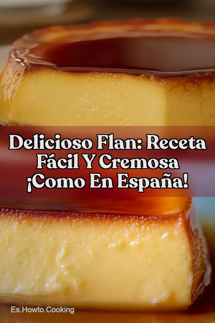 Delicioso Flan: Receta F&aacute;cil y Cremosa &iexcl;Como en Espa&ntilde;a!
