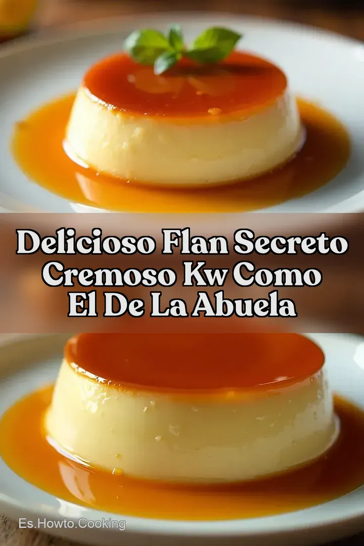 Delicioso Flan Secreto Cremoso kw Como el de la Abuela