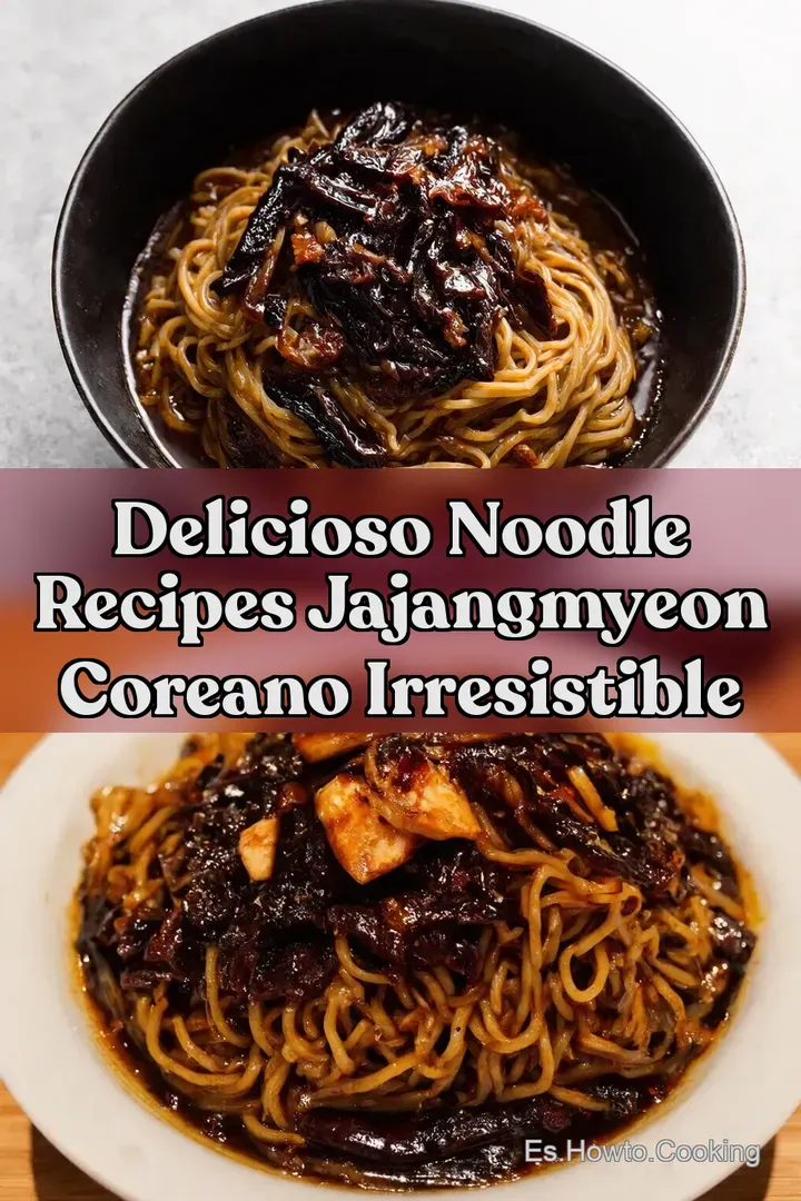 Delicioso Noodle Recipes Jajangmyeon Coreano Irresistible