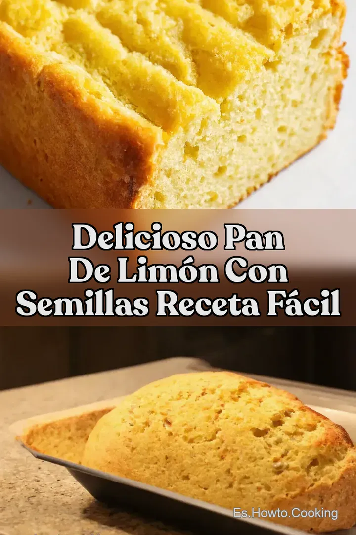 Delicioso Pan de Lim&oacute;n con Semillas Receta F&aacute;cil