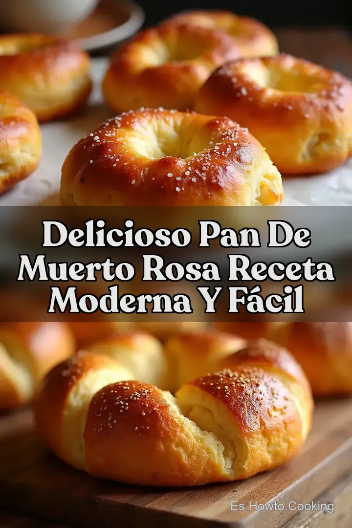 Delicioso Pan De Muerto Rosa Receta Moderna y F&aacute;cil