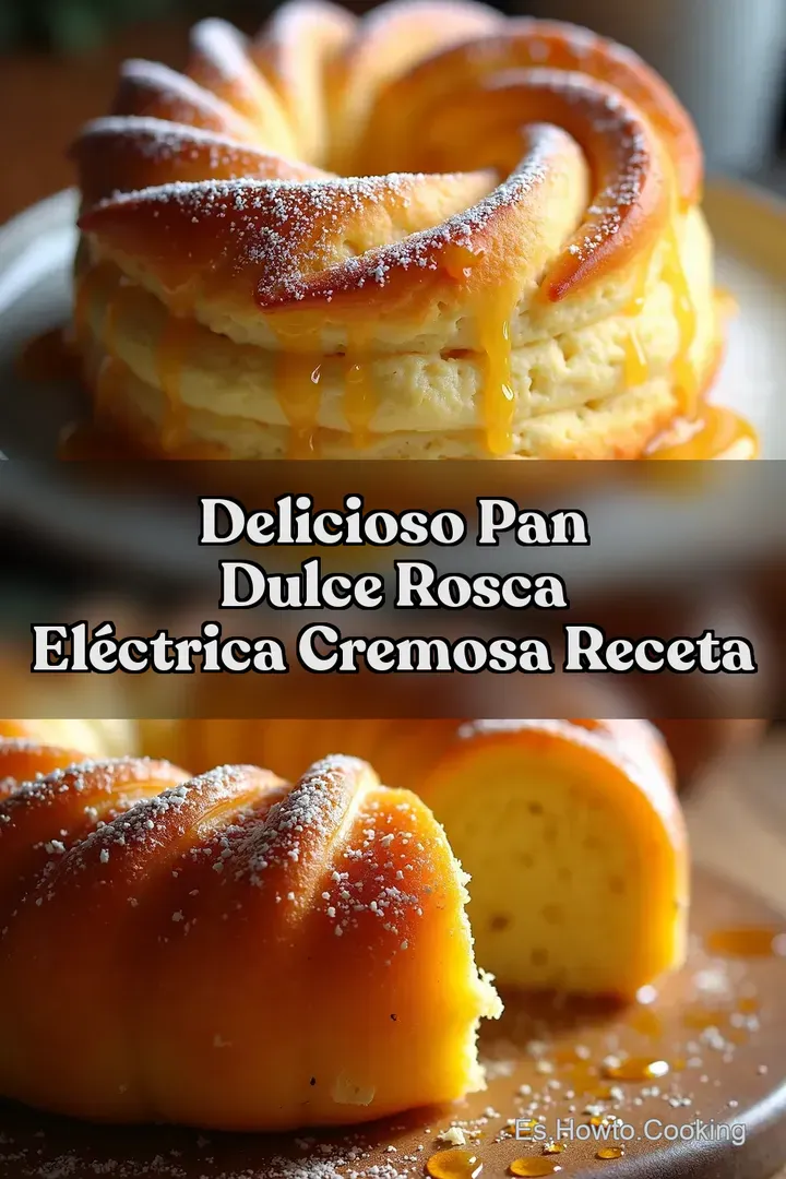 Delicioso Pan Dulce Rosca El&eacute;ctrica Cremosa Receta