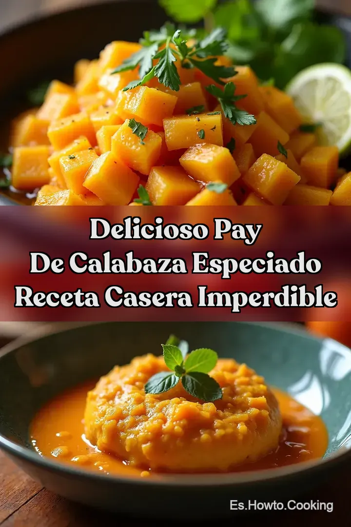Delicioso Pay de Calabaza Especiado Receta Casera Imperdible