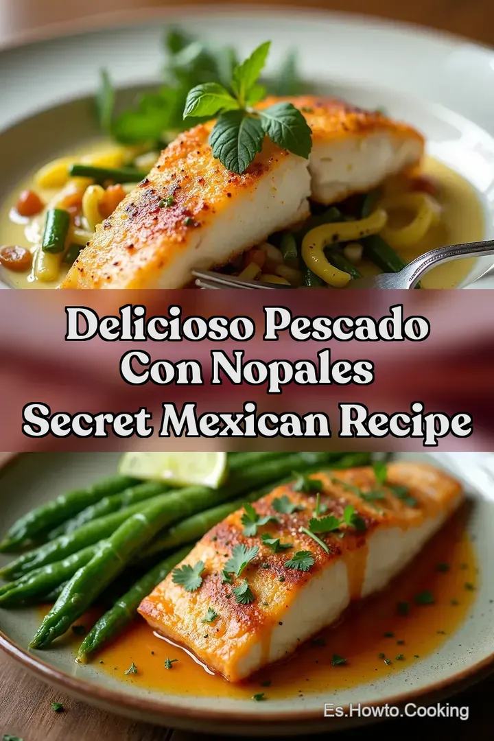 Delicioso PESCADO CON NOPALES Secret Mexican Recipe
