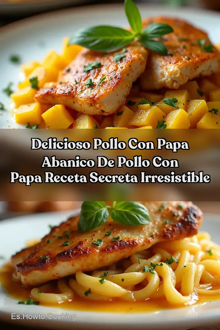 Delicioso Pollo con Papa Abanico de pollo con papa Receta Secreta Irresistible