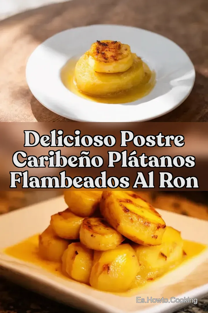 Delicioso Postre Caribe&ntilde;o Pl&aacute;tanos Flambeados al Ron