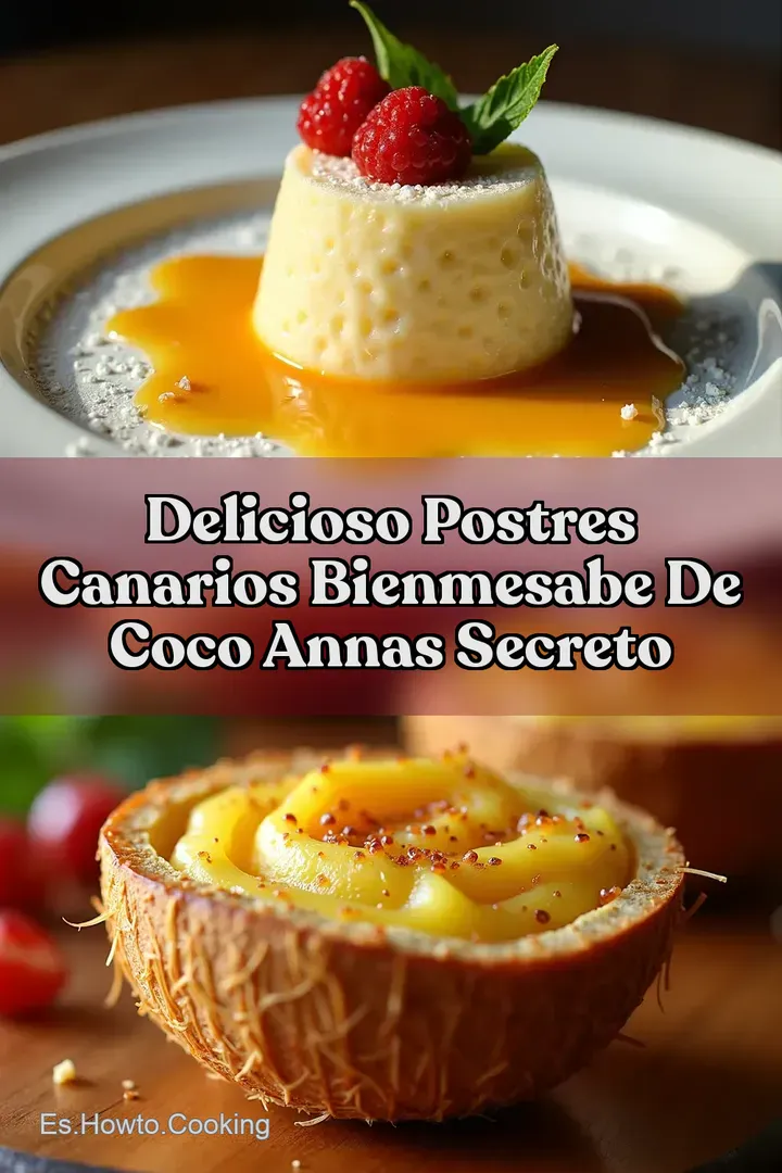 Delicioso Postres Canarios Bienmesabe de Coco Annas Secreto