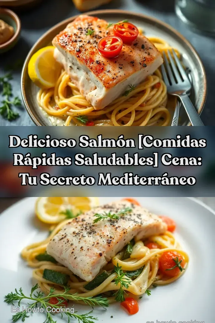 Delicioso Salm&oacute;n [Comidas R&aacute;pidas Saludables] Cena: Tu Secreto Mediterr&aacute;neo