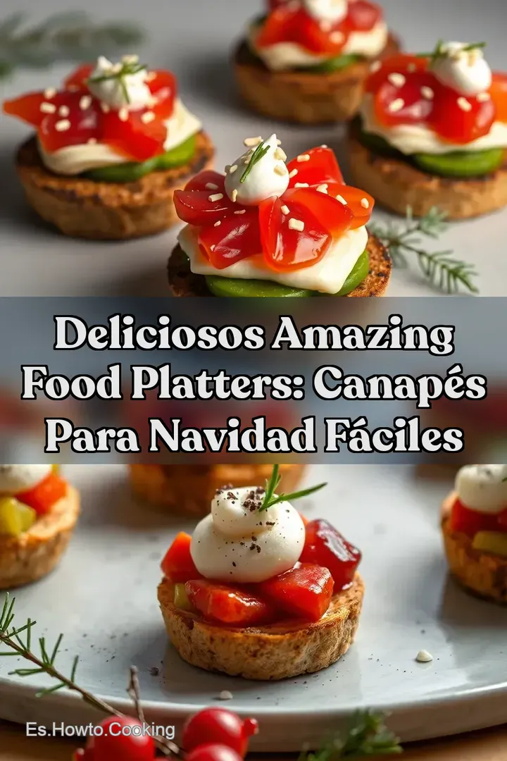 Deliciosos Amazing Food Platters: Canap&eacute;s Para Navidad F&aacute;ciles