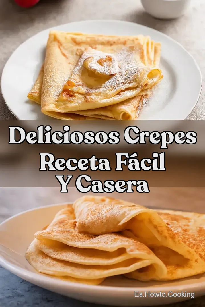 Deliciosos Crepes Receta F&aacute;cil y Casera