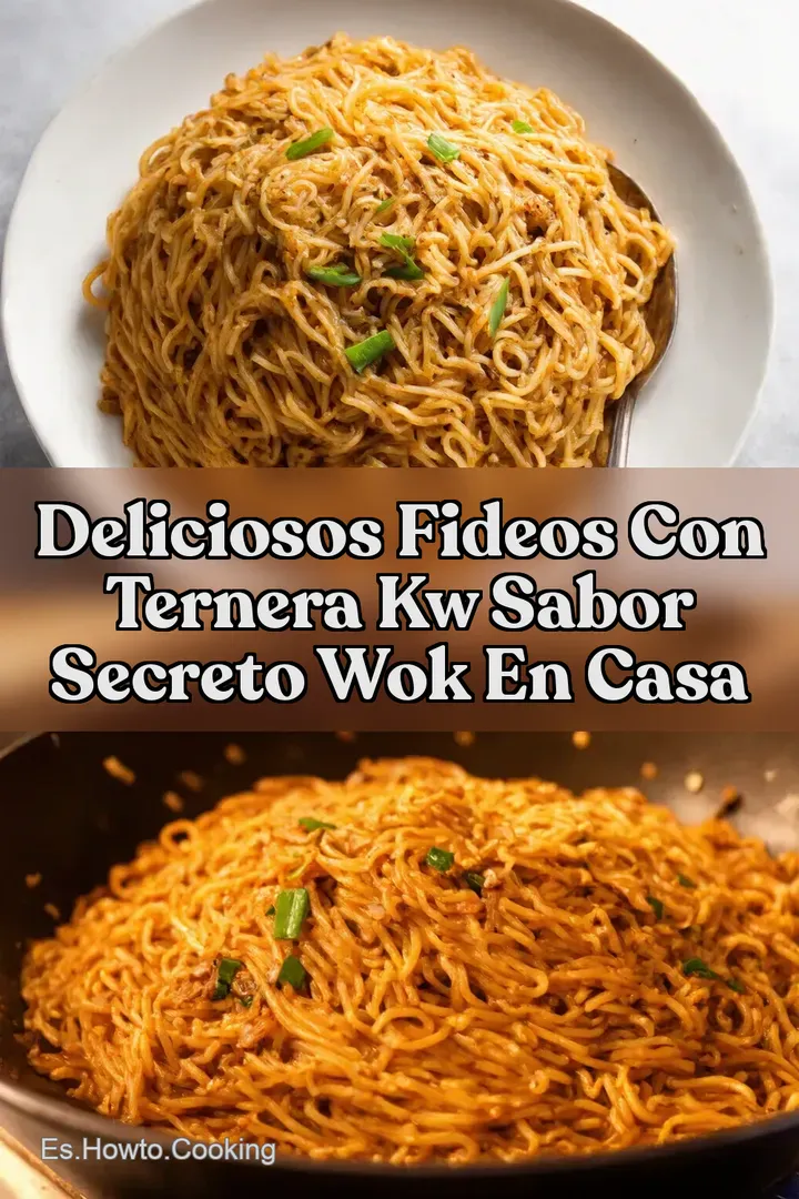 Deliciosos Fideos con Ternera kw Sabor Secreto Wok en Casa